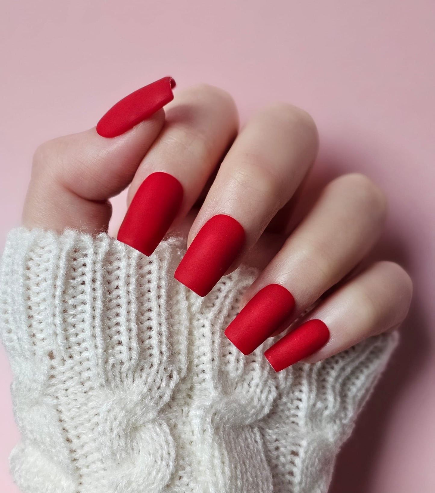 Press On Nails || " Party red" || Set Of 24 || Custom & Handmade Luxury False Nails || Made In UK LuxeNailsInc