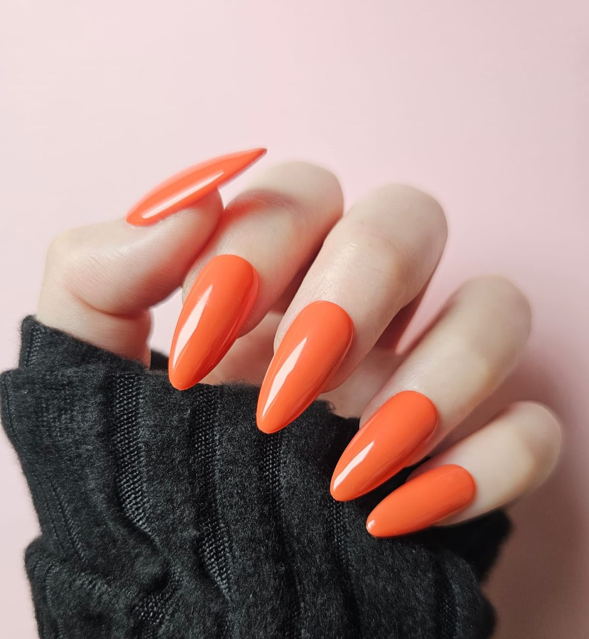 Press On Nails || " Burnt clay orange " || Set Of 24 || Custom & Handmade Luxury False Nails || Made In UK LuxeNailsInc