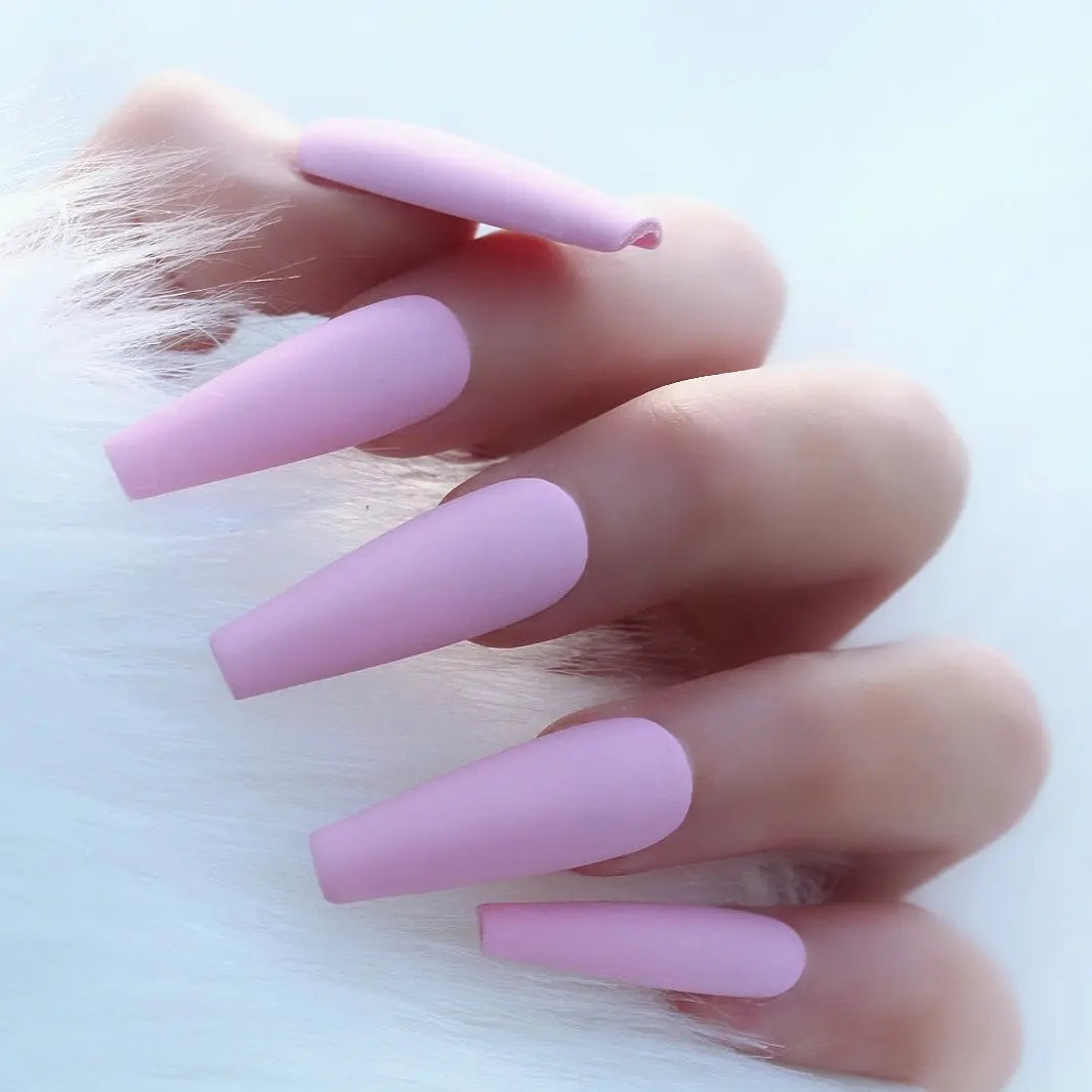Press On Nails || "Baby Pink " || Set Of 24 || Custom & Handmade Luxury False Nails || Made In UK LuxeNailsInc